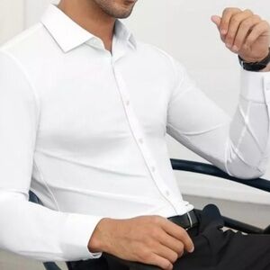 Classic White Men's Dress Shirt size small